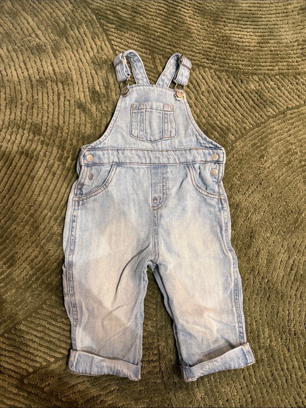 Light Blue Denim Baby Overalls